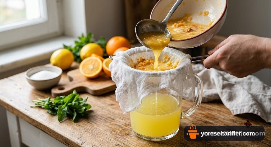 1 Portakal 2 Limondan Limonata Tarifi — Adım 6