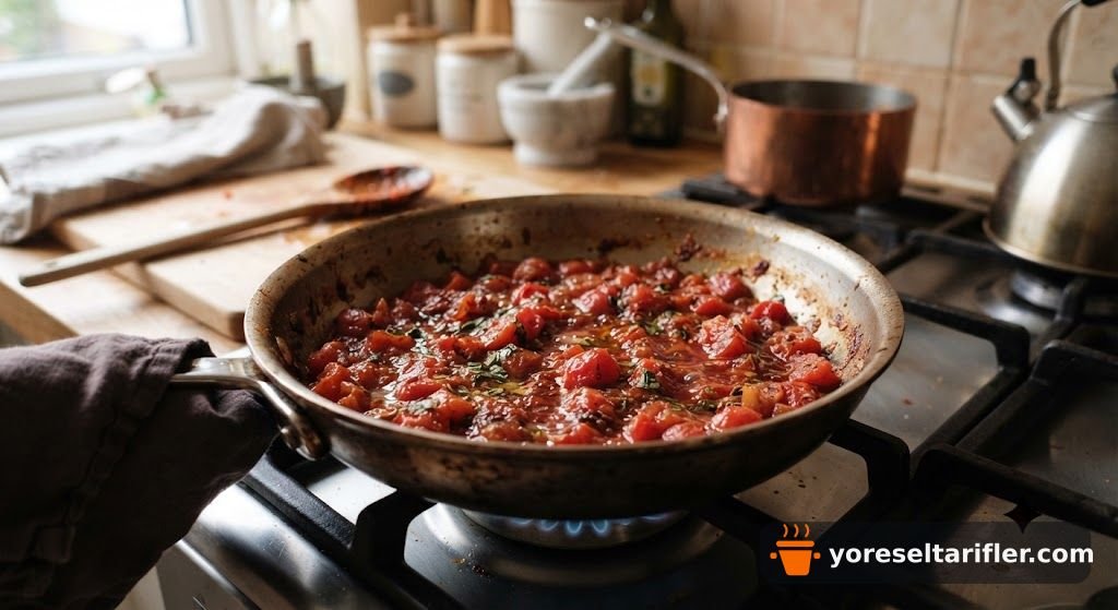 10 Dakikada Vegan Spagetti Tarifi — Adım 4