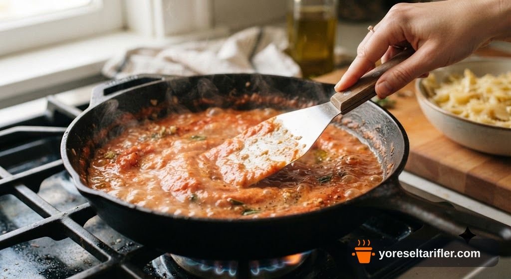 10 Dakikada Vegan Spagetti Tarifi — Adım 5