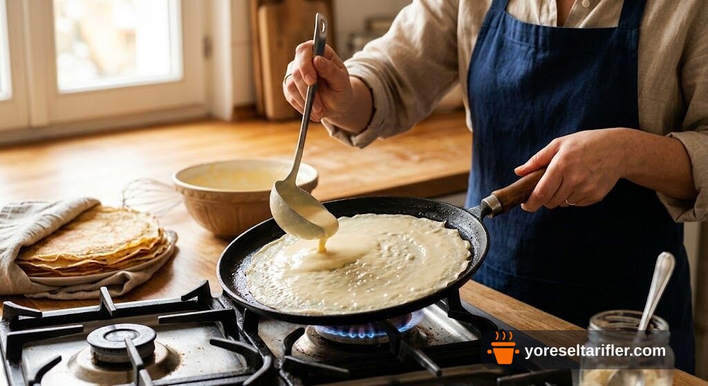2 Kişilik Yumurtalı Unlu Krep Tarifi — Adım 5
