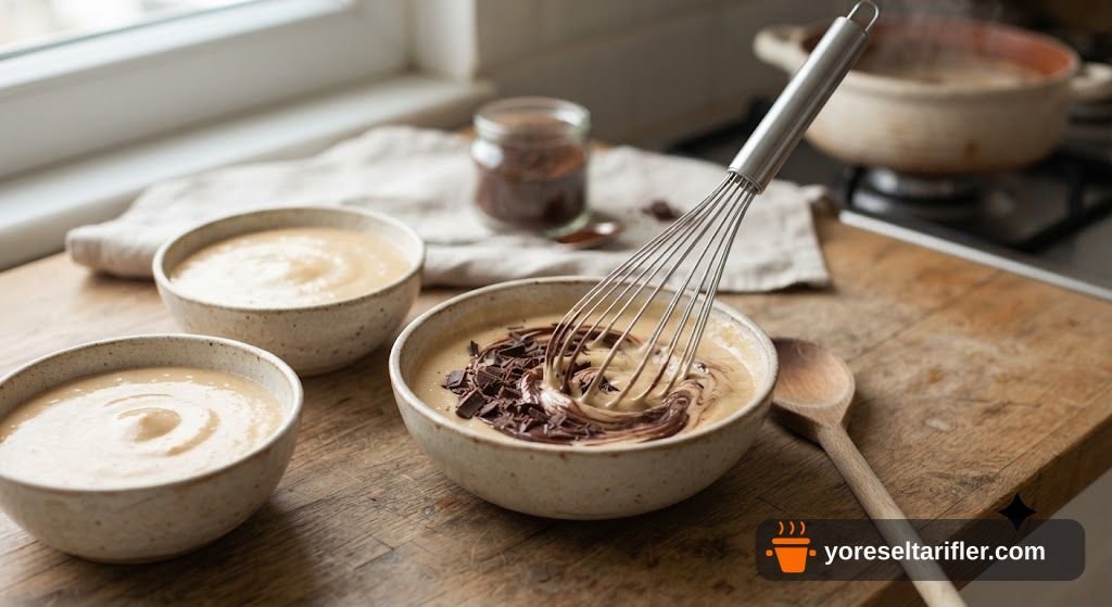 3 Renkli Türk Kahveli Puding Tarifi — Adım 3