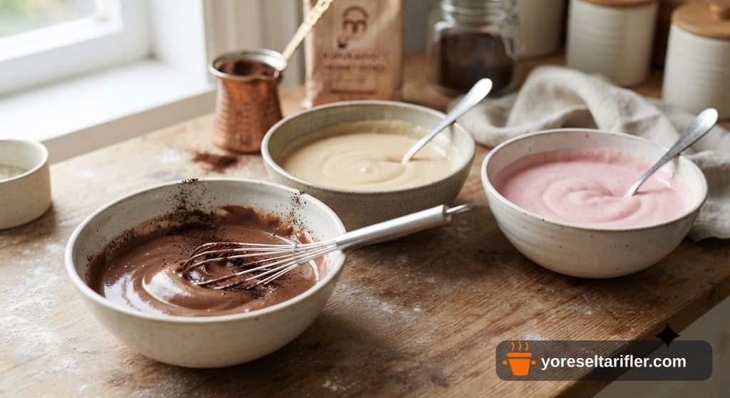 3 Renkli Türk Kahveli Puding Tarifi — Adım 4
