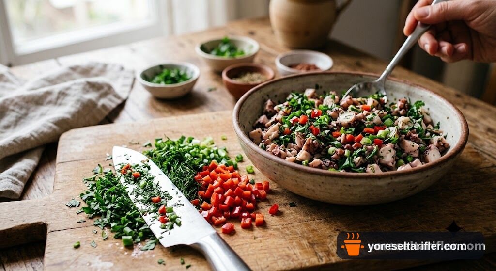 Ahtapot Köftesi Tarifi — Adım 2