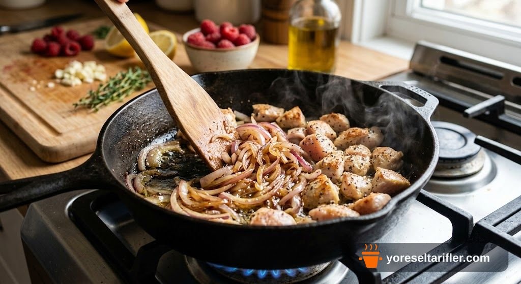 Ahududulu Ekşili Tavuk Göğsü Tarifi — Adım 3