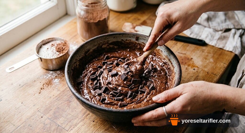 Akışkan Çikolatalı Brownie Tarifi — Adım 5