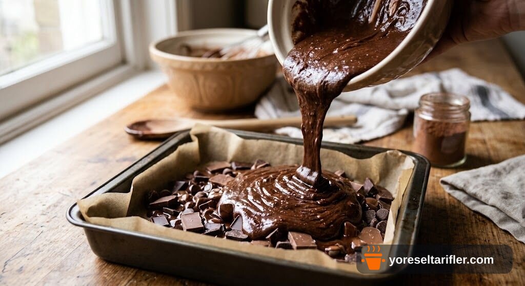 Akışkan Çikolatalı Brownie Tarifi — Adım 6