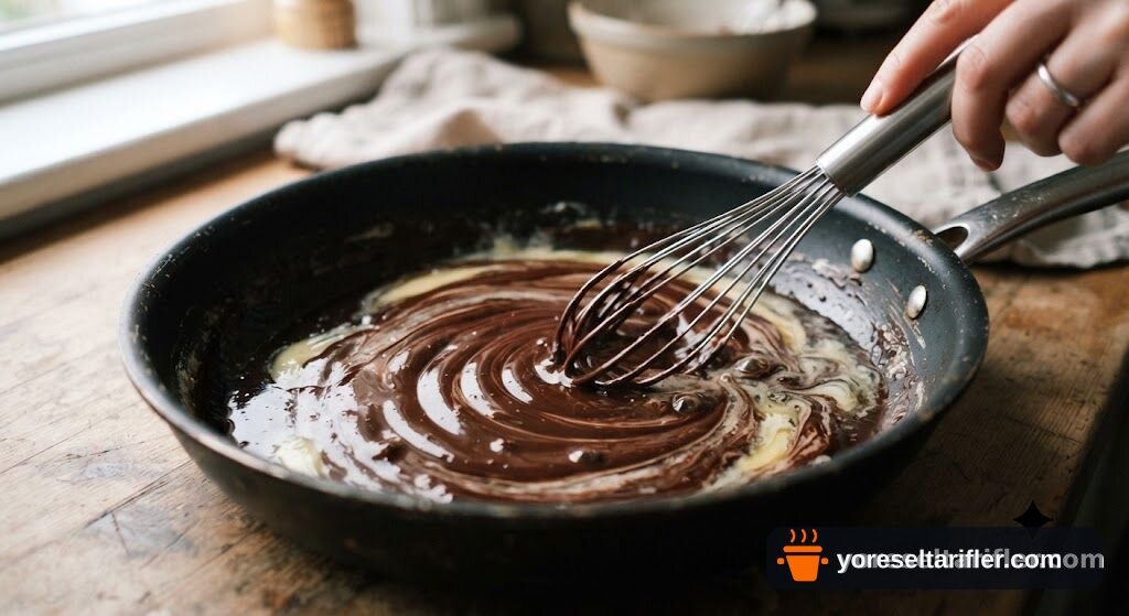Akışkan Çikolatalı Sufle Tatlı Tarifi — Adım 1