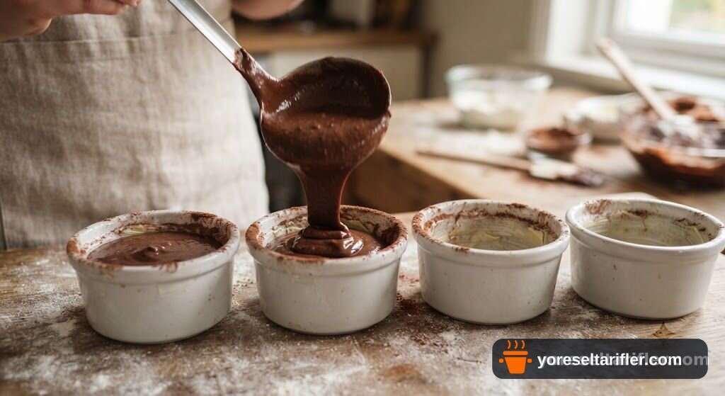 Akışkan Çikolatalı Sufle Tatlı Tarifi — Adım 4