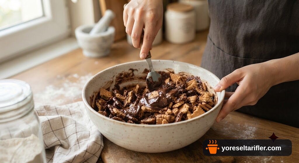 Anne Usulü Mozaik Pasta Tarifi — Adım 5