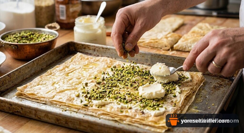 Antep Fıstığı ile Kıtır Şöbiyet Tarifi — Adım 3