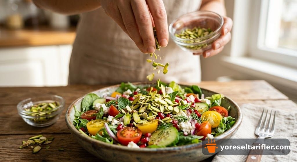 Antep Fıstıklı Kiraz Domates Salatası Tarifi — Adım 5