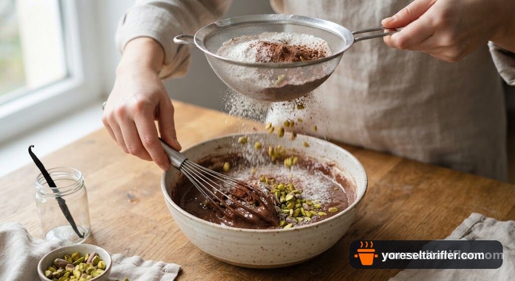 Antep Fıstıklı Yoğun Çikolatalı Brownie Tarifi — Adım 4