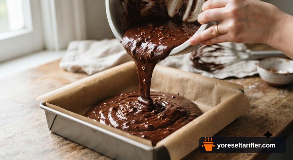 Antep Fıstıklı Yoğun Çikolatalı Brownie Tarifi — Adım 5