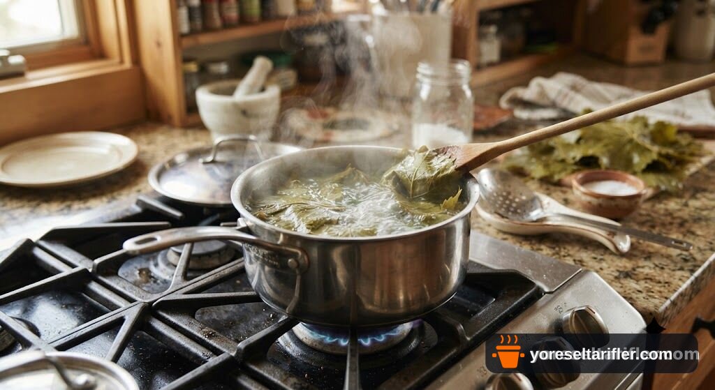 Antep Usulü Yaprak Sarma Tarifi — Adım 1