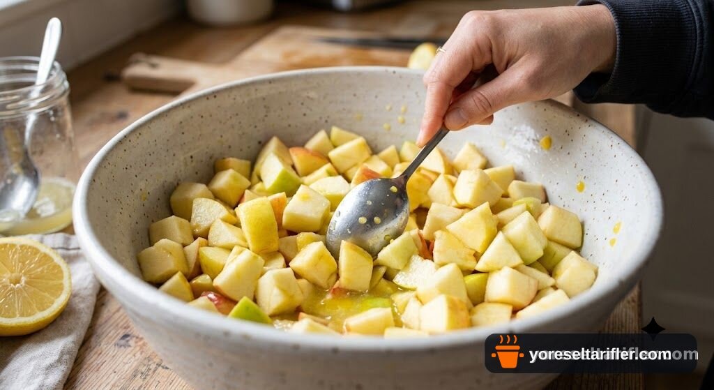 Apple Crumble (Elmalı Kırıntı Turta) Tarifi — Adım 1