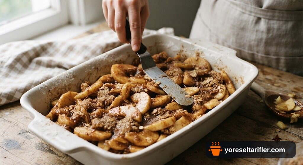 Apple Crumble (Elmalı Kırıntı Turta) Tarifi — Adım 3