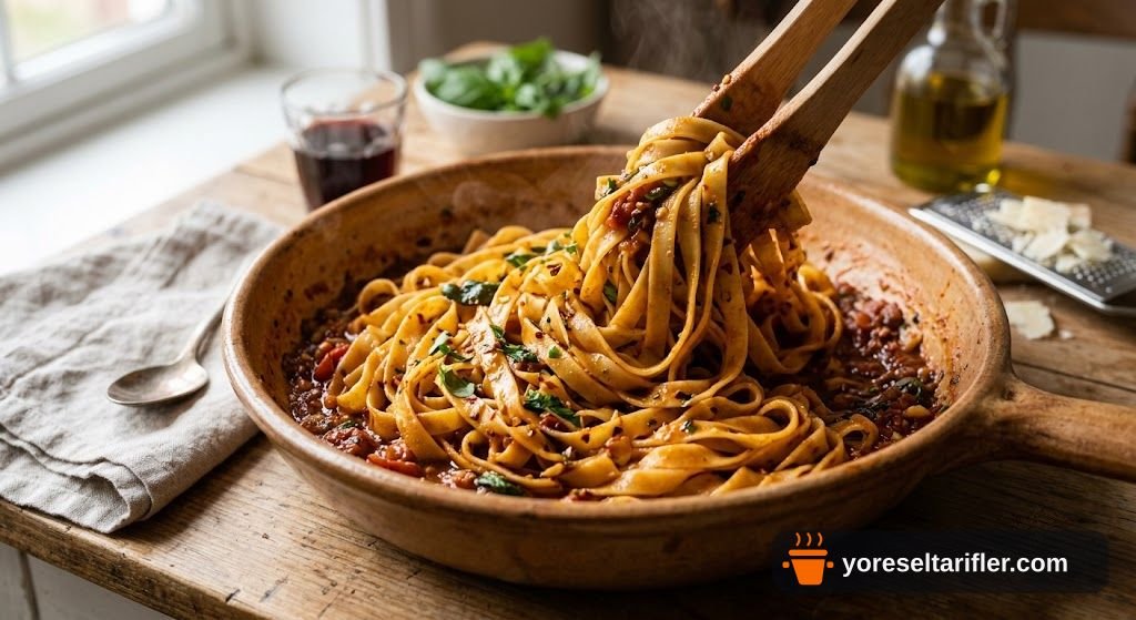Arabiatta Soslu Fettuccine (Acılı İtalyan) — Adım 11
