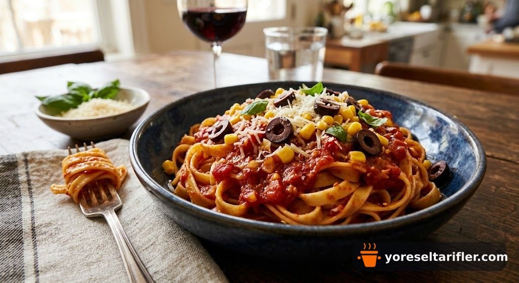 Arabiatta Soslu Fettuccine (Acılı İtalyan) — Adım 9