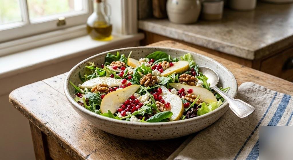 Armut ve Narlı Yeşillik Salatası Tarifi — Adım 7