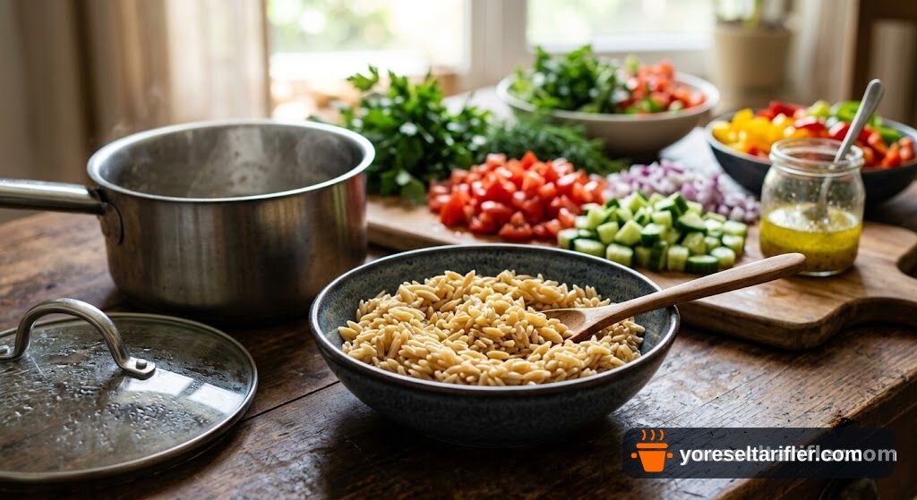 Arpa Şehriyeli Yaz Salatası Tarifi — Adım 2