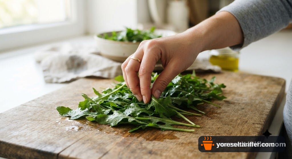 Avokado ve Roka Salatası Tarifi — Adım 1