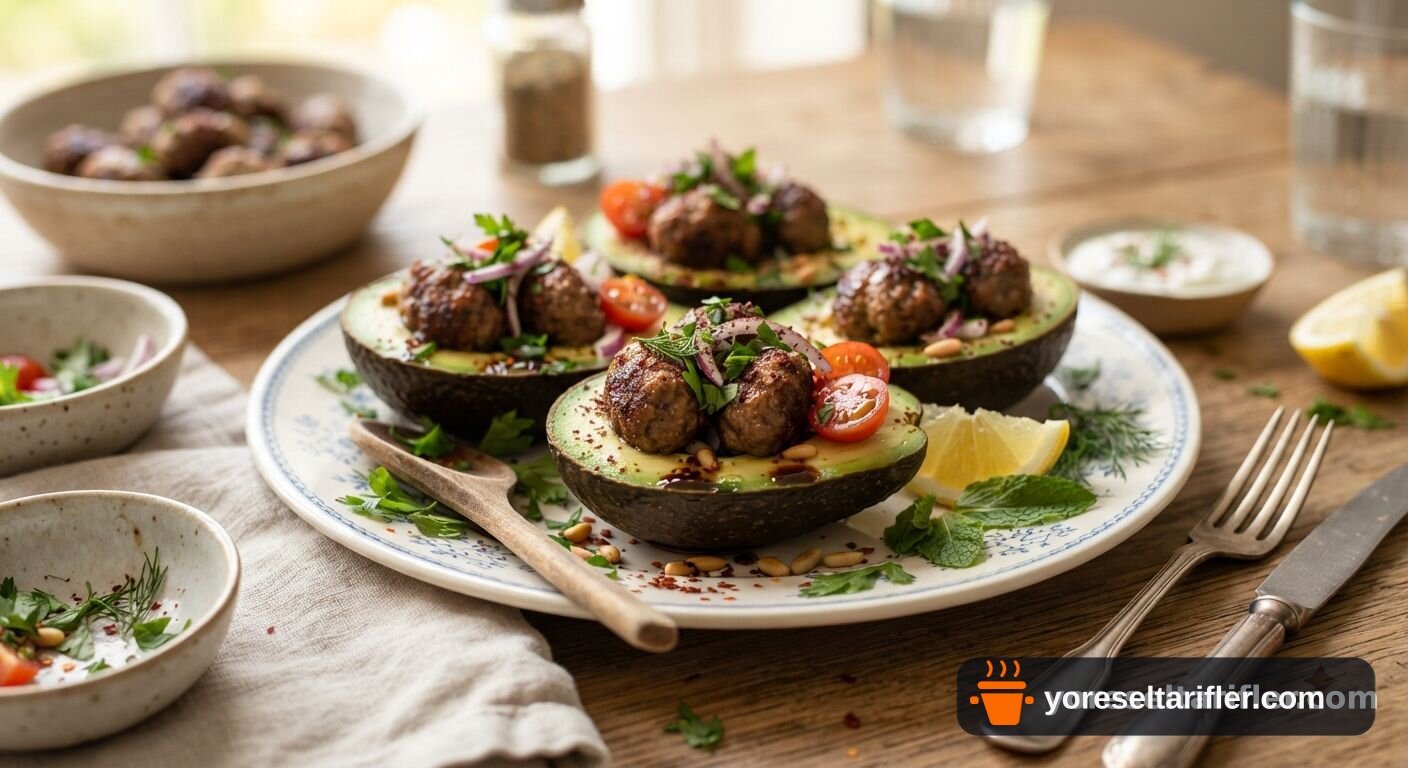 Avokado Yatağında Köfte Tarifi — Adım 9