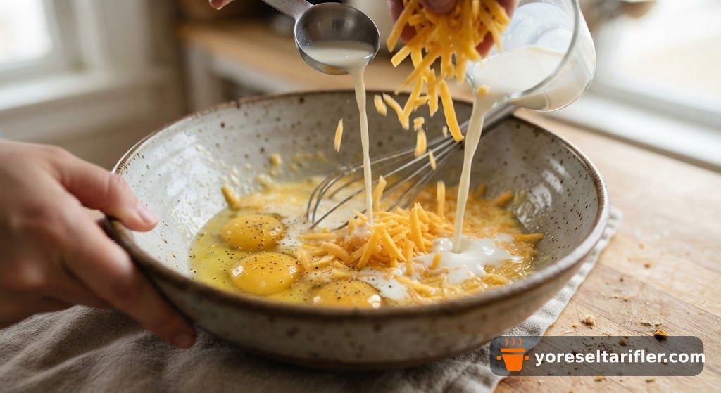 Avokadolu Yumurtalı Simit Kombini Tarifi — Adım 1
