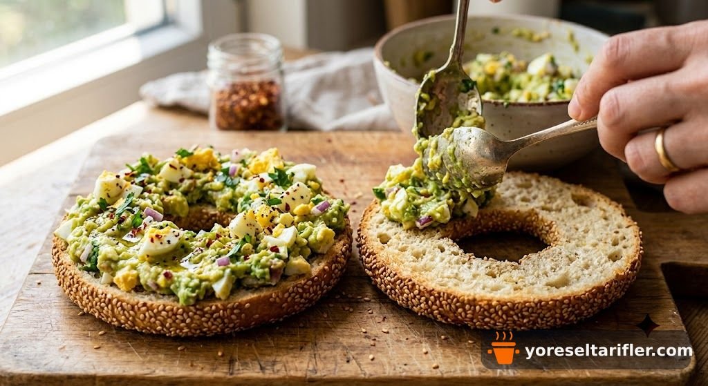 Avokadolu Yumurtalı Simit Kombini Tarifi — Adım 5