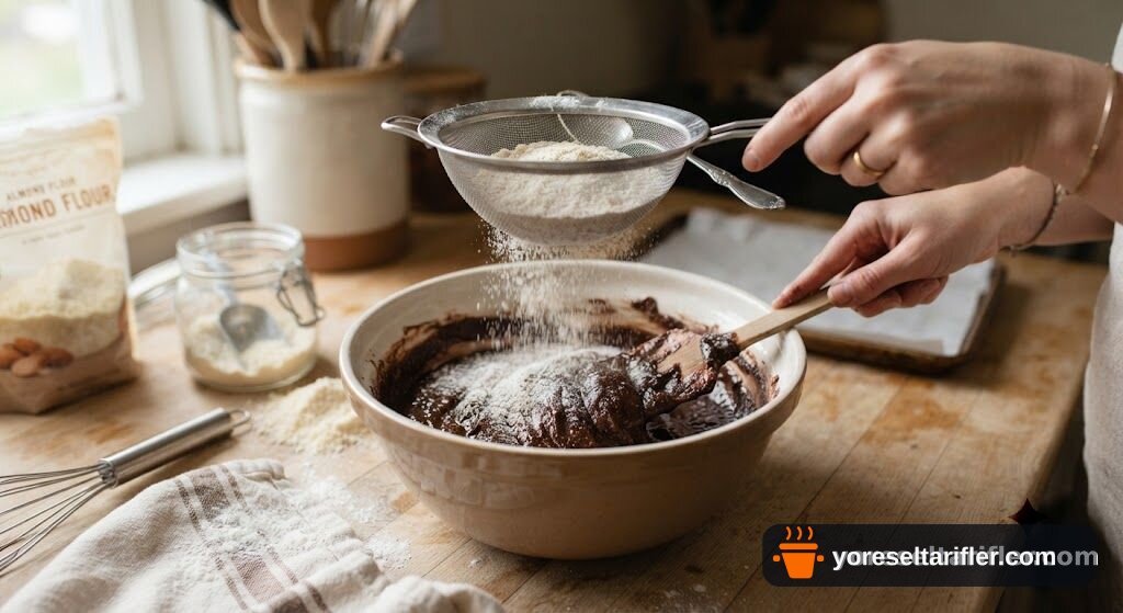 Badem Unu Fit Brownie Kurabiye Tarifi — Adım 3