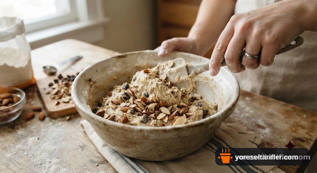 Bademli Çikolatalı Biscotti Tarifi — Adım 3