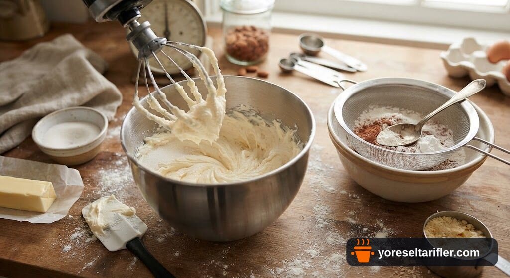 Bademli Çikolatalı Cupcake Tarifi — Adım 2