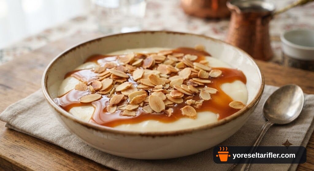 Bademli Karamelli Muhallebi Tarifi — Adım 8
