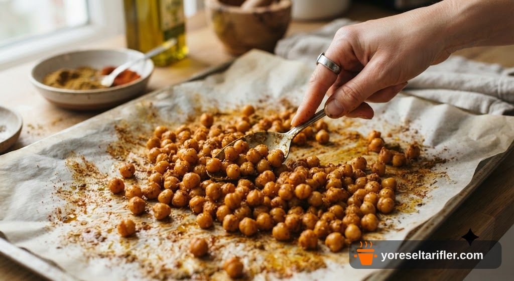 Baharatlı Fırında Nohut Cipsi Tarifi — Adım 3