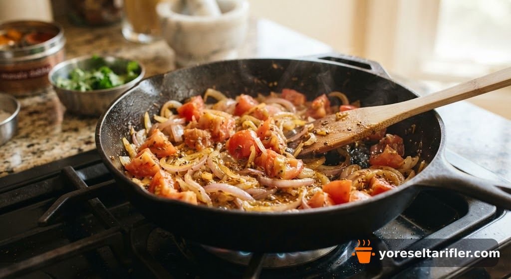 Baharatlı Patates Bezelye Köri Tarifi — Adım 2