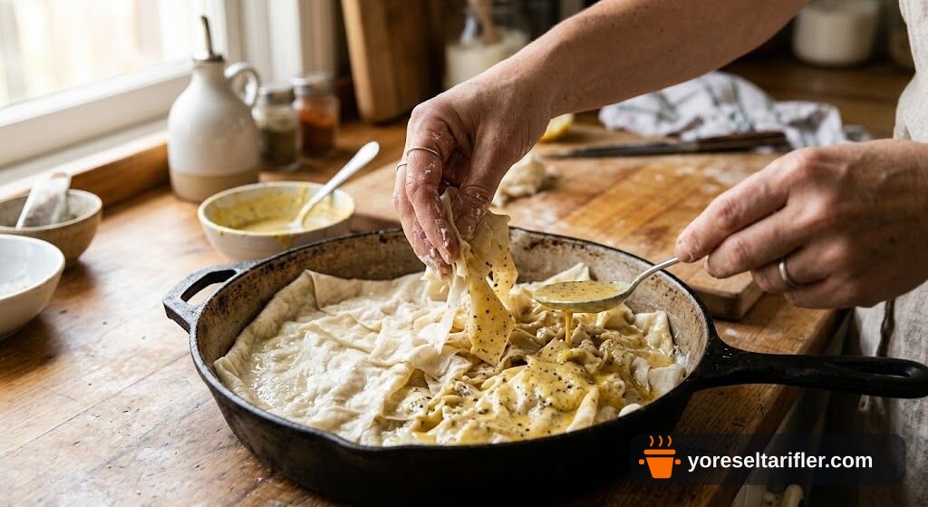 Baklavalık Yufkadan Çıtır Tava Böreği Tarifi — Adım 2