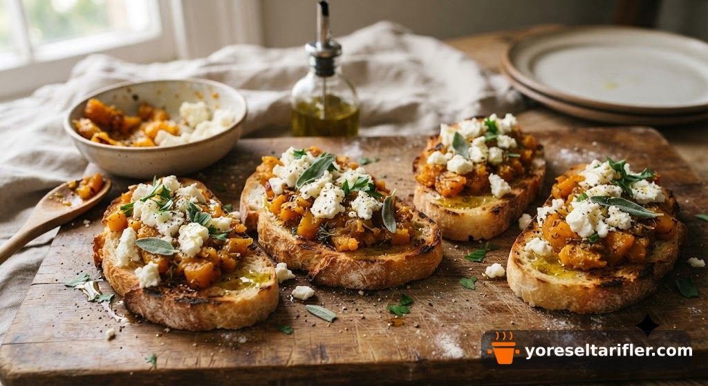 Bal Kabaklı Tulum Peynirli Bruschetta Tarifi — Adım 5