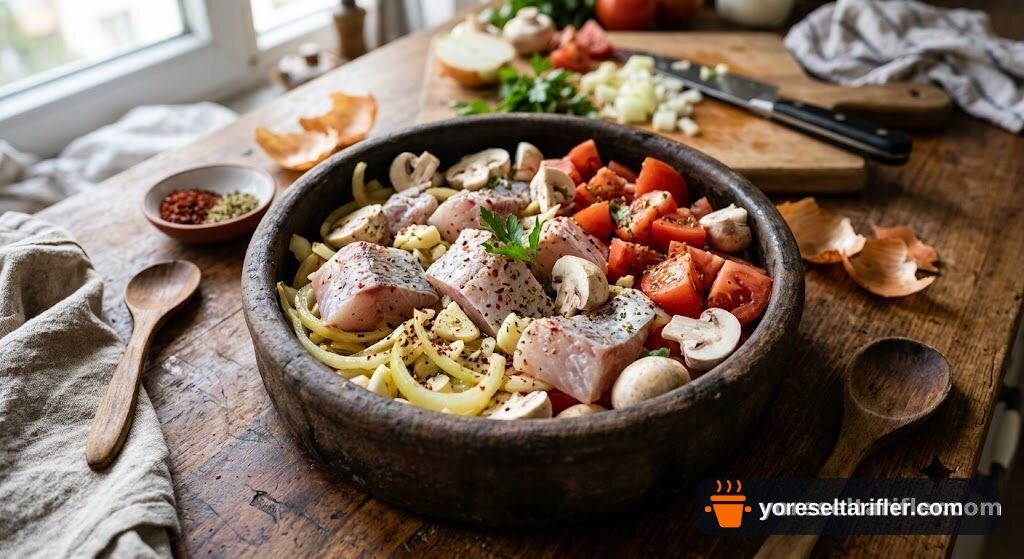 Güveçte Levrek Kavurma Tarifi — Adım 2