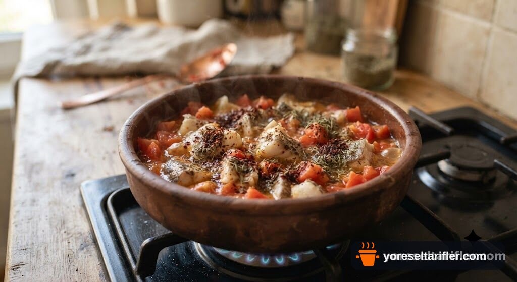 Güveçte Levrek Kavurma Tarifi — Adım 7
