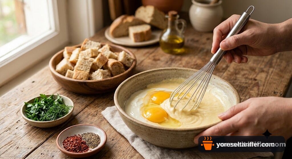 Bayat Ekmekten Yumuşacık Kahvaltılık Tarifi — Adım 2