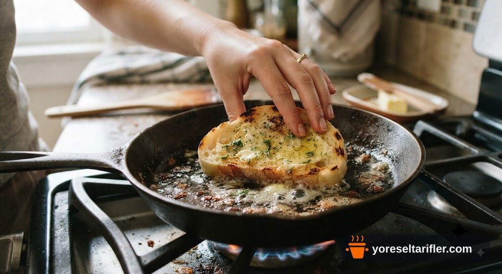 Bazlamadan Mango Chutney'li Croque Madame Tarifi — Adım 1