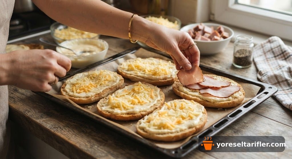 Bazlamadan Mango Chutney'li Croque Madame Tarifi — Adım 2