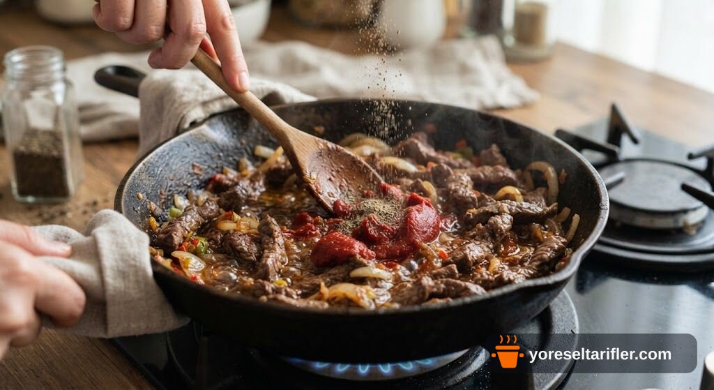 Beef Stroganoff Tarifi — Adım 5