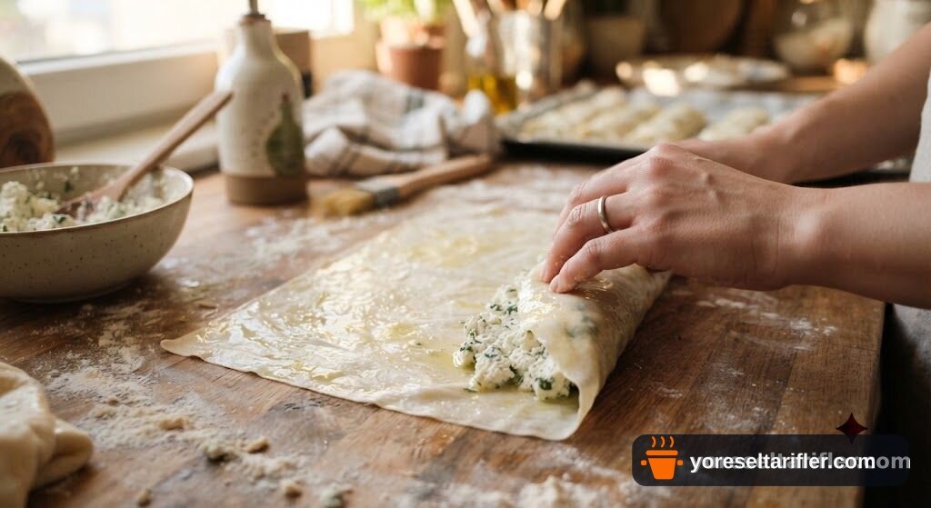 Beşamel Soslu Tavuklu Börek Tarifi — Adım 4