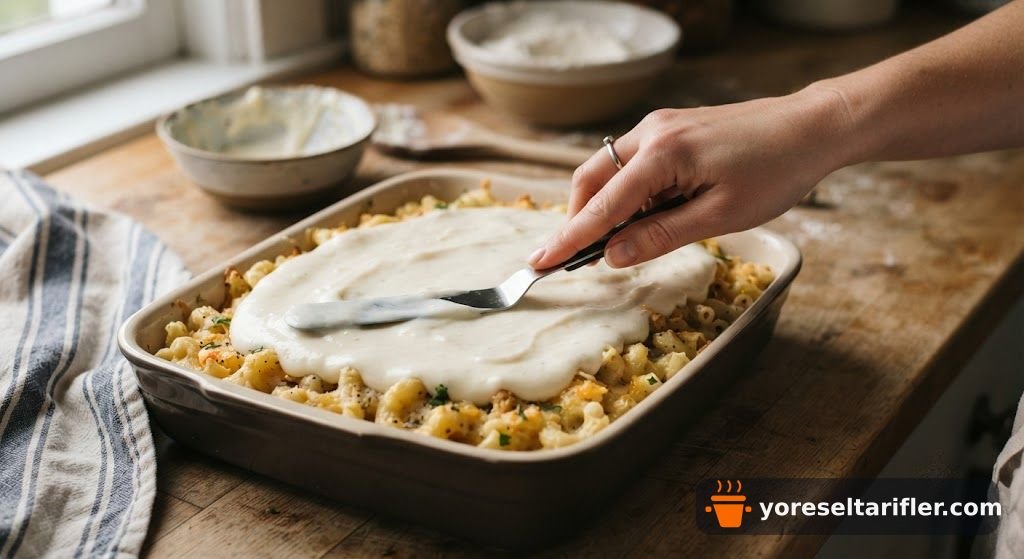 Beyaz Peynirli Fırın Makarna Tarifi — Adım 6