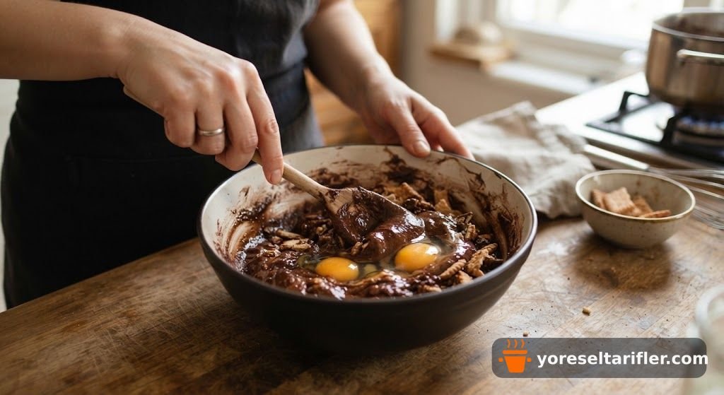 Bisküvili Mozaik Pasta Tarifi — Adım 3