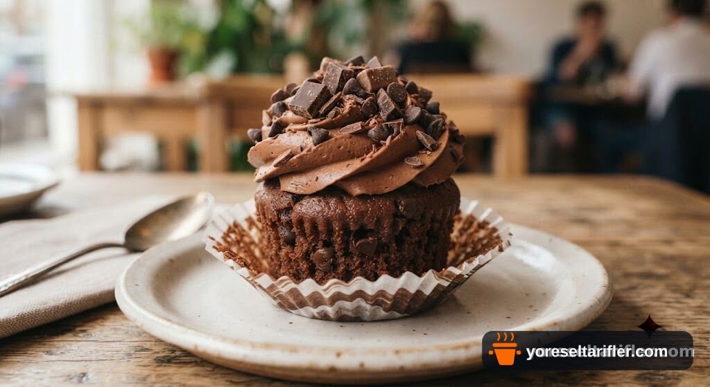 Bitter Çikolata ve Kahve Kremalı Cupcake Tarifi — Adım 7