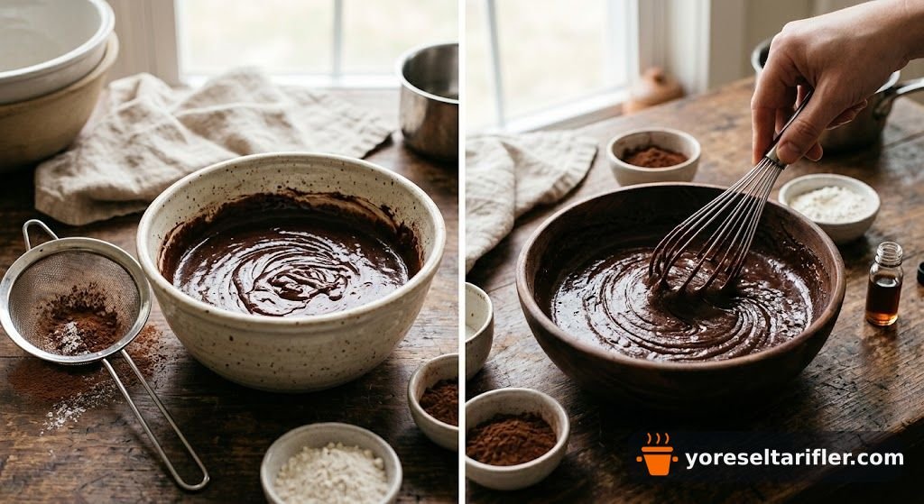 Bitter Çikolatalı Castella Kek Tarifi — Adım 2