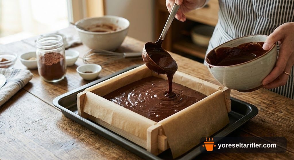 Bitter Çikolatalı Castella Kek Tarifi — Adım 6