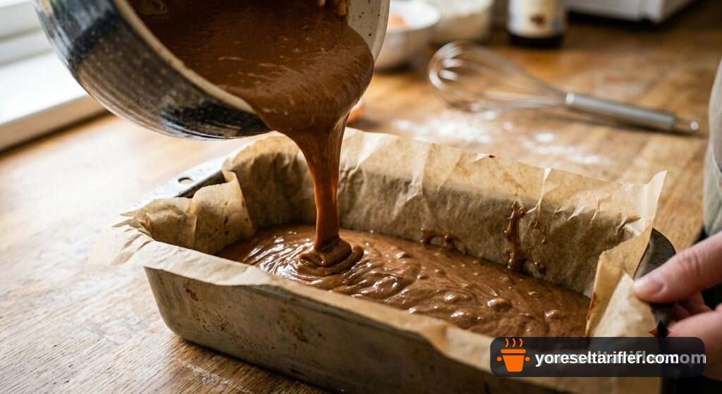 Bitter Çikolatalı Olgun Muzlu Glutensiz Banana Bread Tarifi — Adım 4