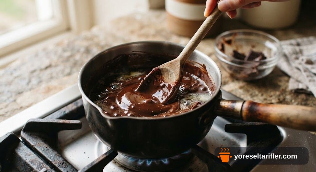 Bitter Çikolatalı Yumuşak Brownie Tarifi — Adım 1